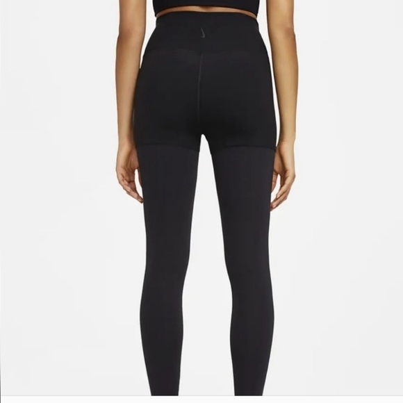 NIKE YOGA LUXE LEGGINGS BLACK 7/8 LEGGING WORKOUT S NWT - Picture 12 of 16